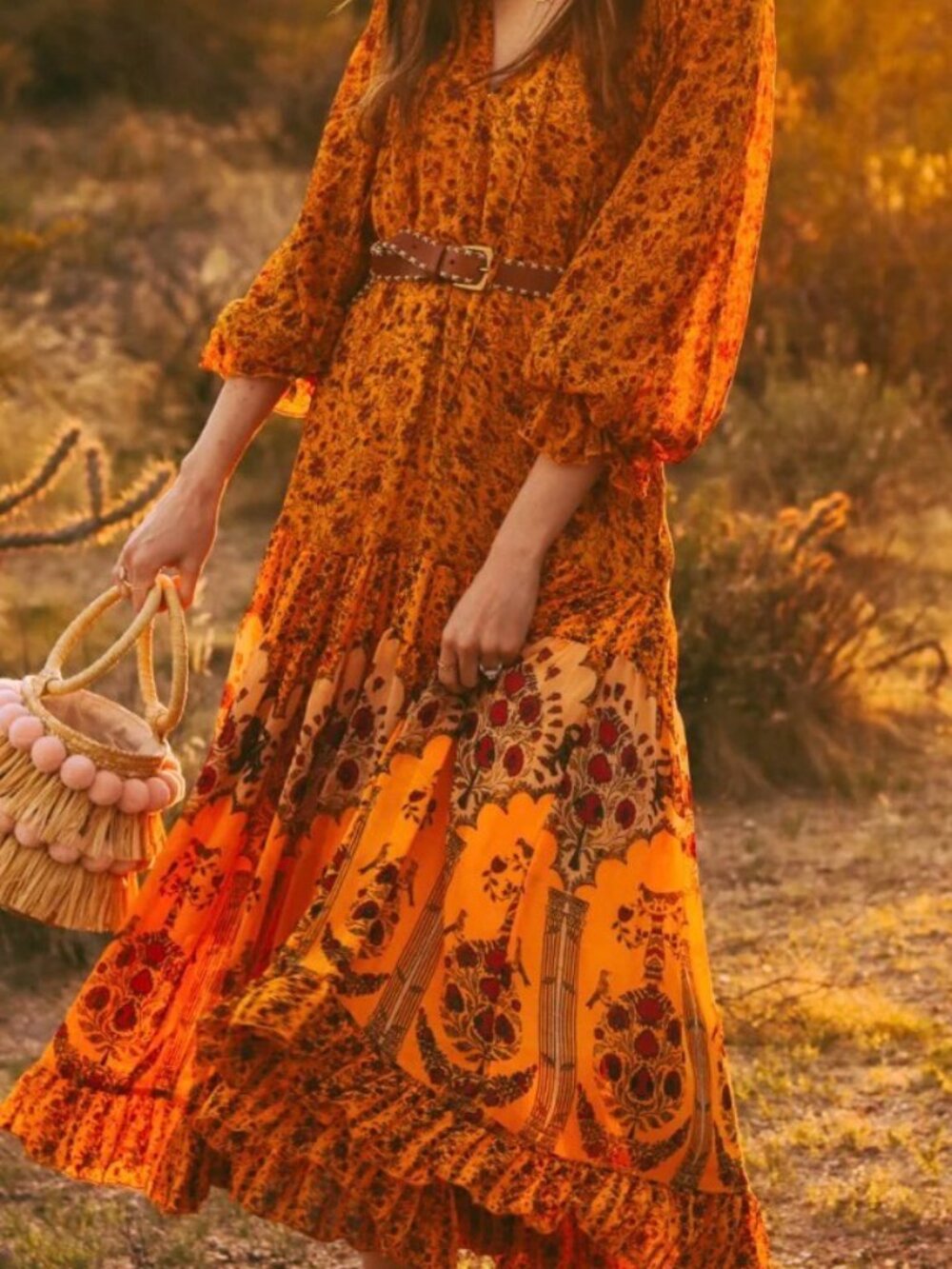Large Free People Feeling Groovy Border Maxi Dress